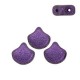 Ginko Leaf Beads 7.5x7.5mm Metallic suede purple